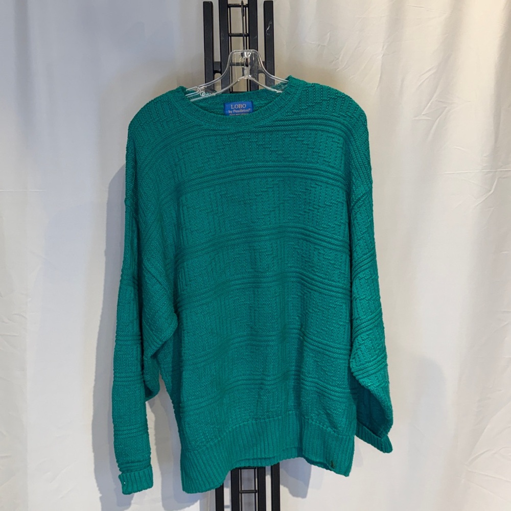 Pendleton Teal Crew Neck Sweater - image 1